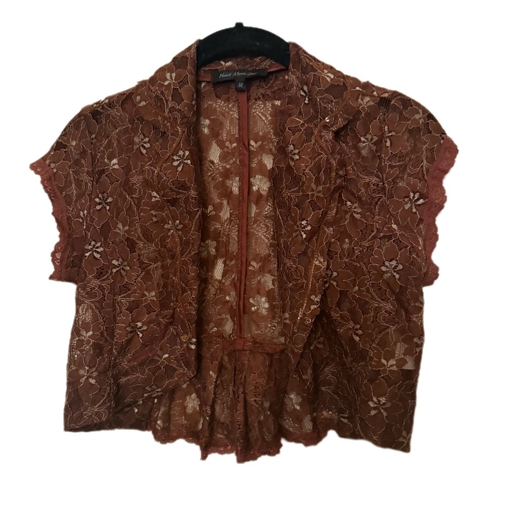 Y2K Floral Lace Women Bolero